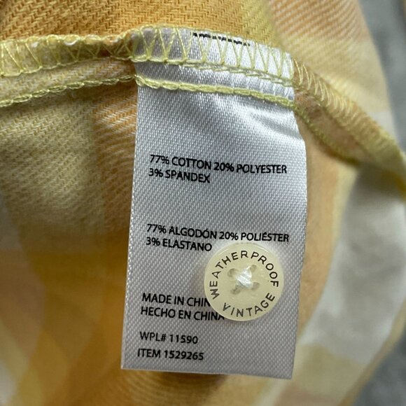 Weatherproof Vintage Womens L Flannel Plaid Button-Up Shirt a1620 - Picture 8 of 11